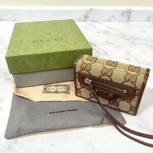 NIB Authentic Gucci x Balenciaga collaboration The Hacker Project Wallet